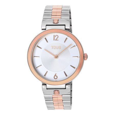 Reloj analógico con brazalete de acero S-Band