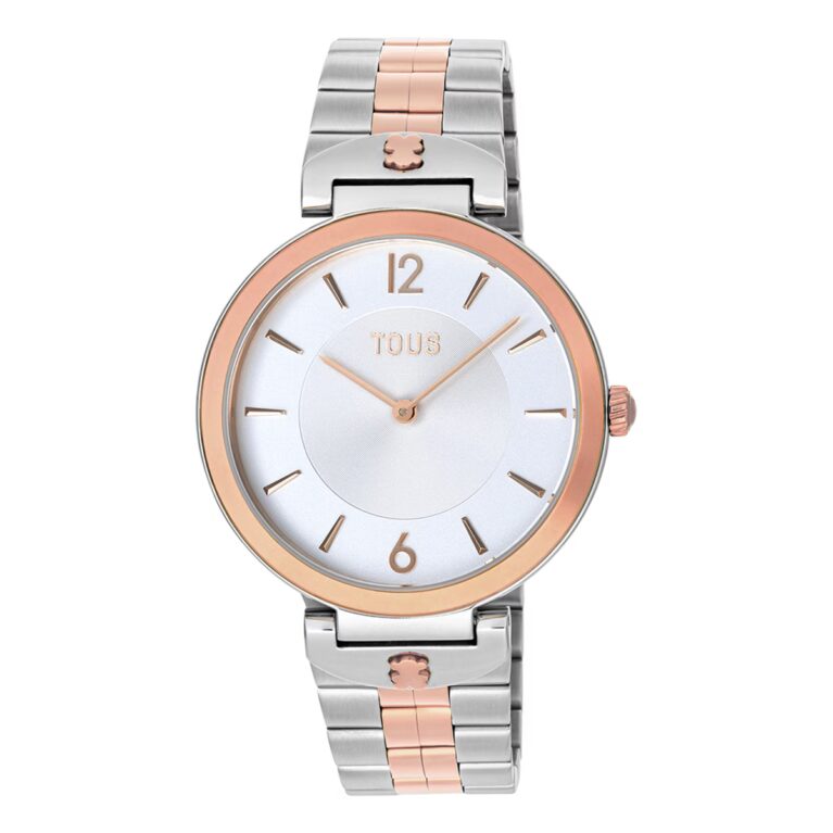 Reloj analógico con brazalete de acero S-Band