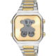 Reloj digital con brazalete de acero SS y acero IPG dorado D-BEAR