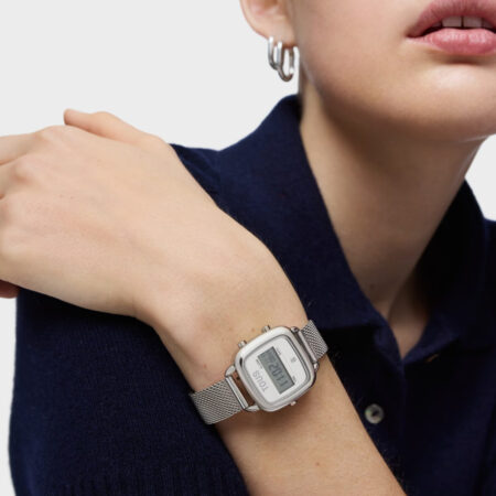 Reloj digital con brazalete de acero D-Logo Mini