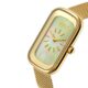 Reloj analógico con esfera de nácar y brazalete dorado T-Band Club