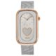 Reloj analógico bicolor con silueta corazón y brazalete de acero T-Band Club