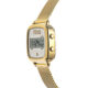 Reloj digital con brazalete de acero IPG dorado D-Logo New